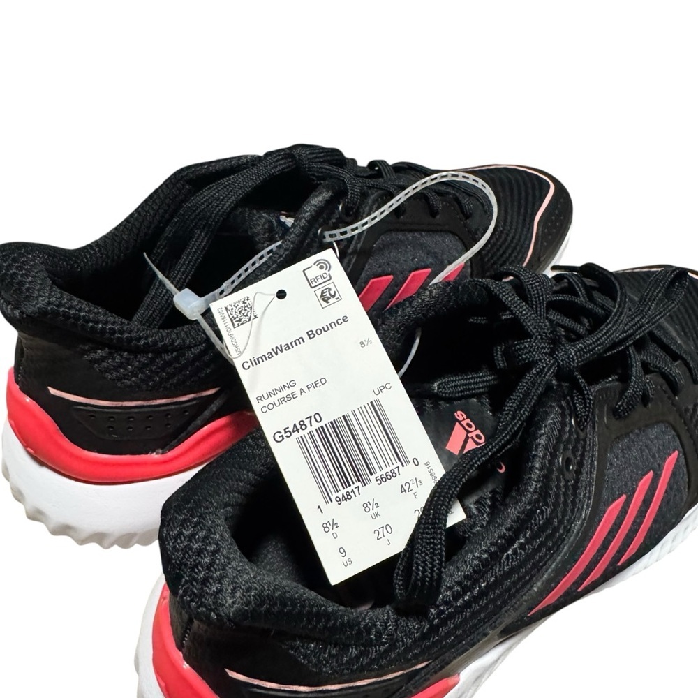Adidas Boost ClimaWarm LTD Running Shoes Size 9 Men’s H67361 Black Pink NWT - Picture 6 of 7